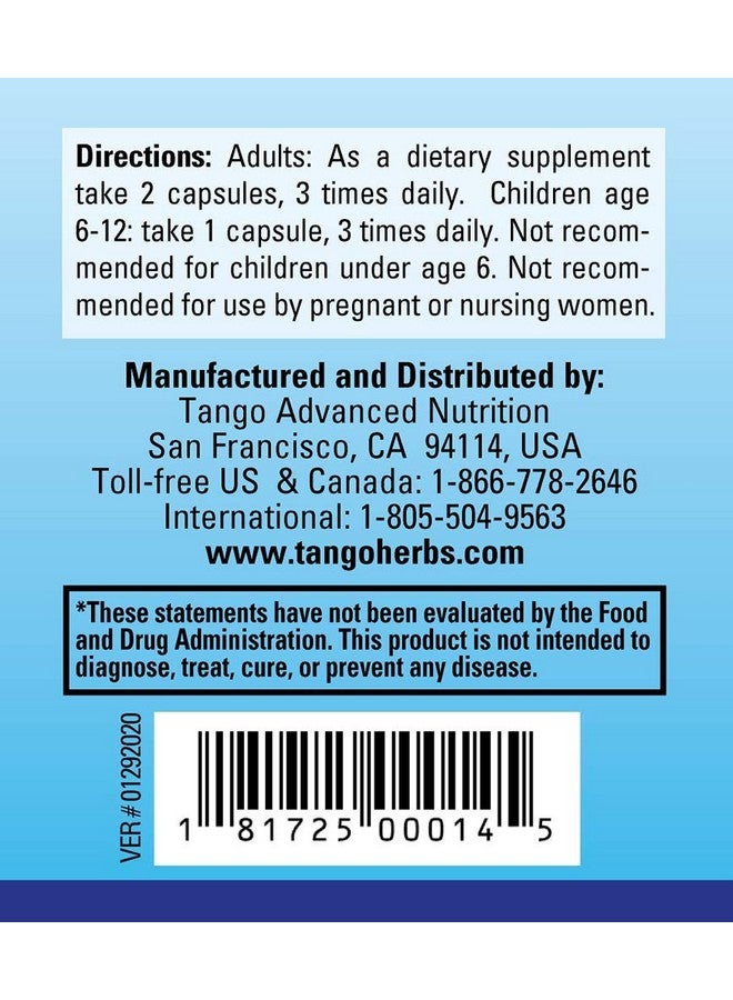 Tango ImmunoPhase Natural Herbal Immune Support Supplement for Healthy Immune Function and Seasonal Health Challenges (60 Vegetarian Capsules) - Image 4