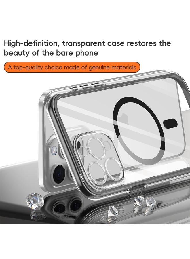 اس-توب جراب لهاتف iPhone 13 Pro Max Vacuum Airbag Y1 Series جراب هاتف مغناطيسي شفاف MagSafe - Image 2