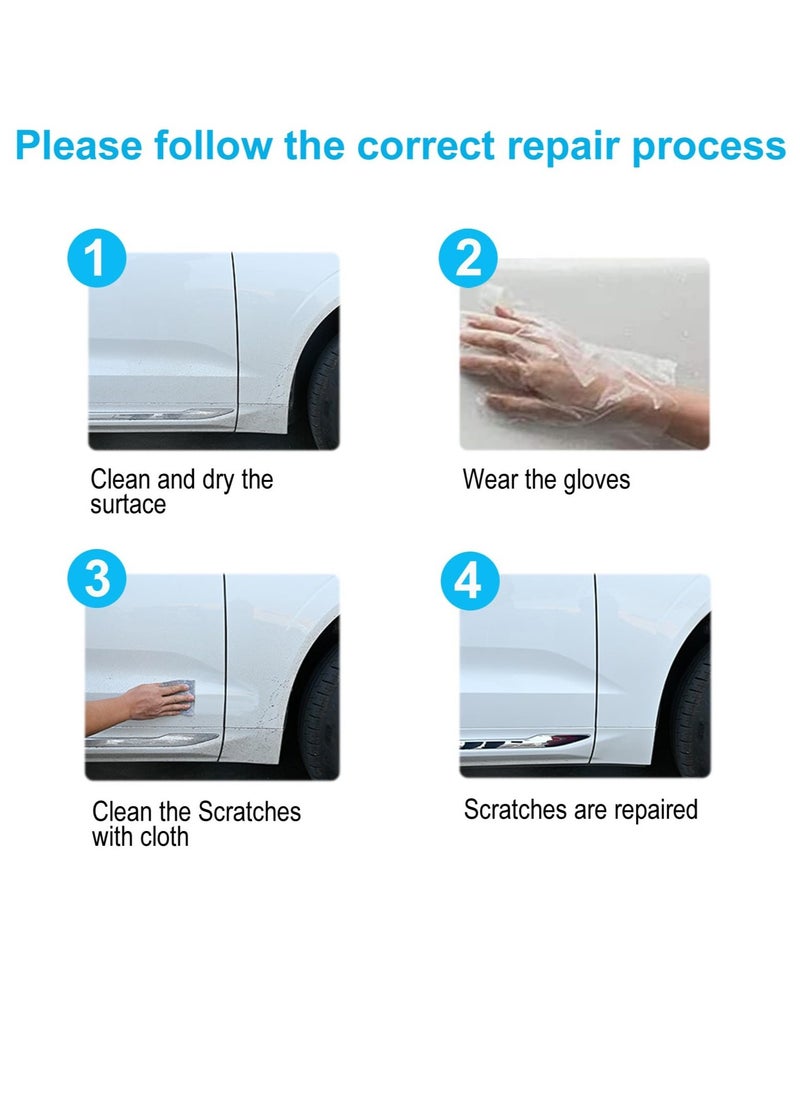 Excefore - Nano Sparkle Cloth for Car Scratches, 4 Pcs Nano Sparkle Cloth Car Scratch Remover, Shine Cloths for Car Scratches, for Car Scratches,with Scratch Repair and Polishing Function - Image 1