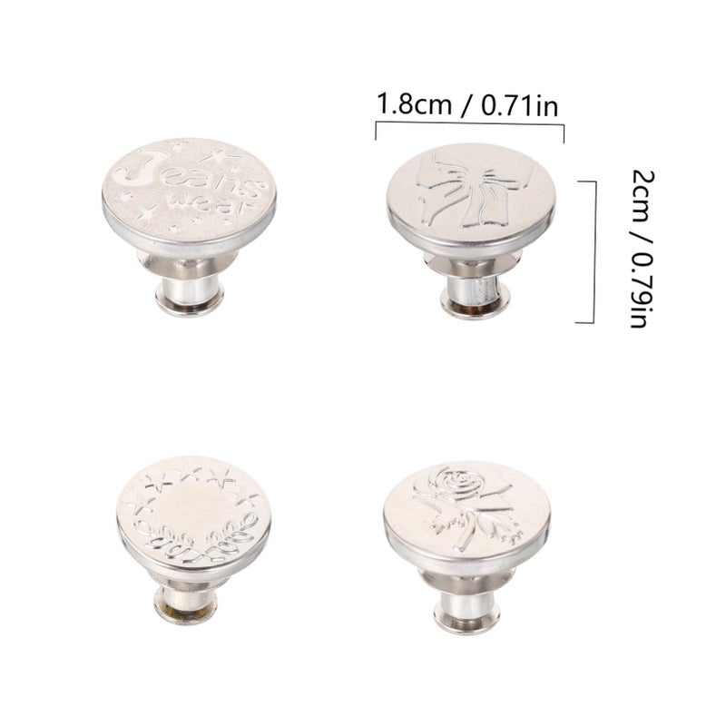 10 Piece Adjustable Metal Button Set For Coats Vintage Styles Easy Install DIY Sewing Projects - Image 3