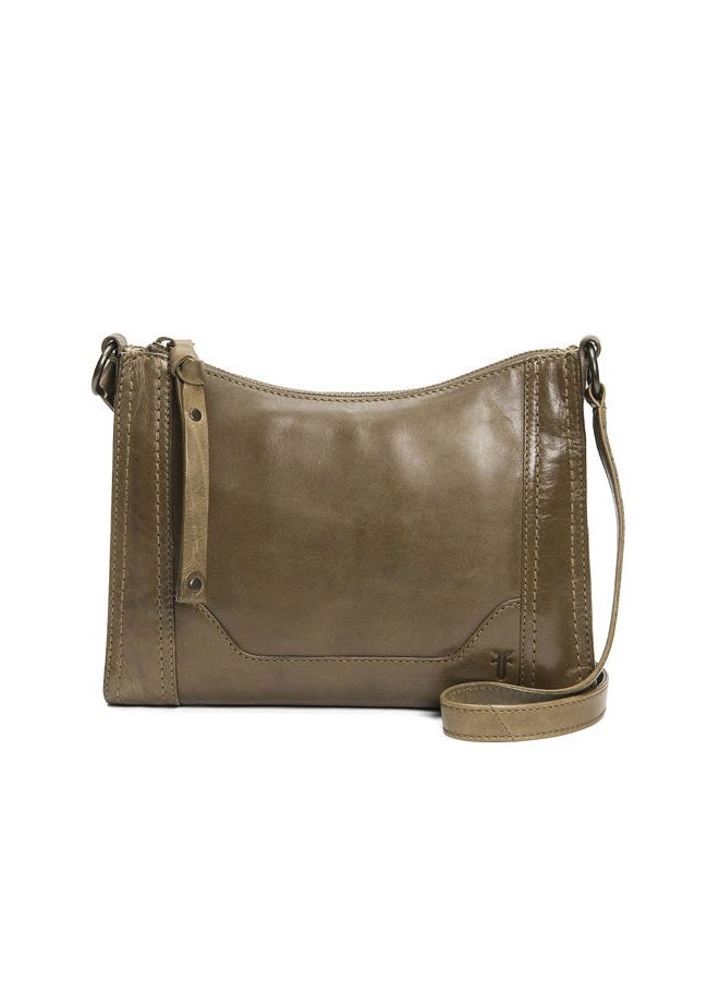 Frye womens Melissa Zip Crossbody, Khaki, One Size US - Image 1