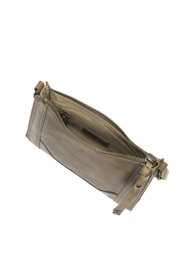 Frye womens Melissa Zip Crossbody, Khaki, One Size US - Image 3