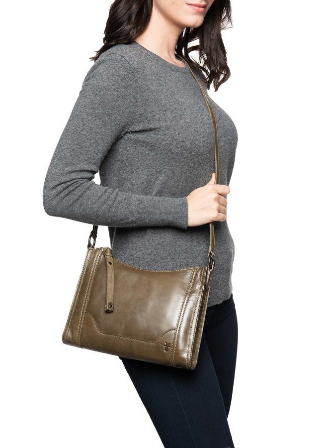 Frye womens Melissa Zip Crossbody, Khaki, One Size US - Image 2