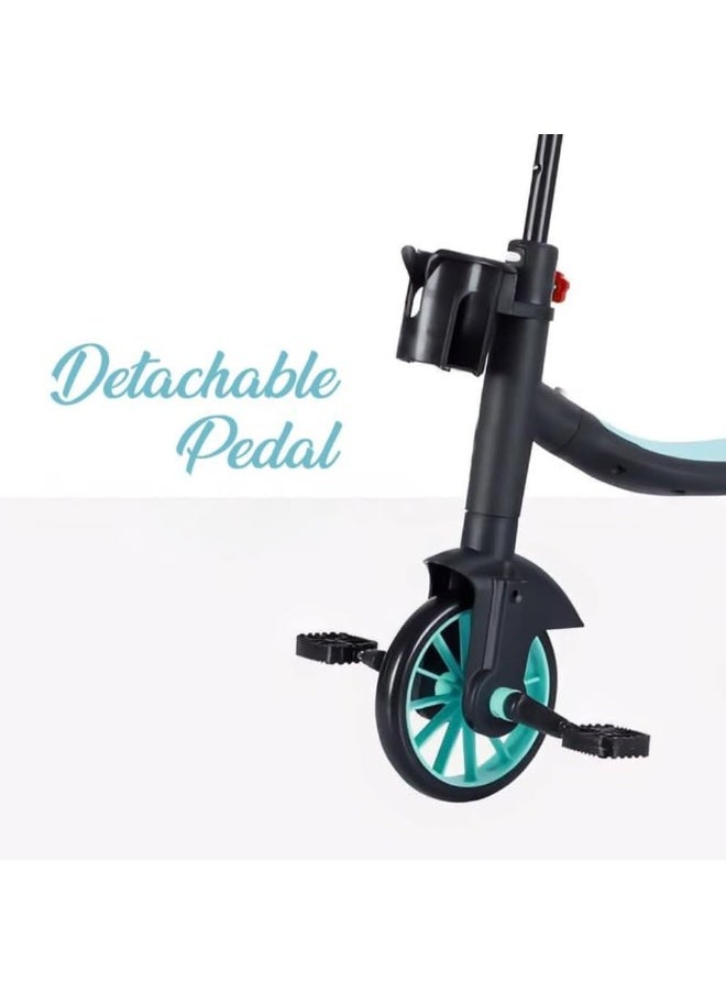 3 in 1 Kids Scooter and Bike, Adjustable Toddler Balance Bike with Durable Plastic Shell, for Boys and Girls Age 2-8 Years Code 1888, From -  (BLUE)  - Image 2