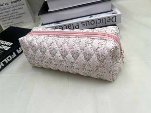 Carry bloom Pencil Pouch Cute Pencil Case for Girls Aesthetic Pencil Bag with Zipper Pen Cases School Supplies Makeup Bag - Image 2