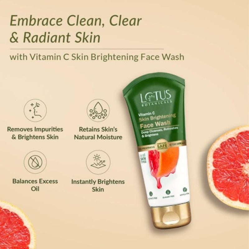 LOTUS BOTANICALS Lotus Botanicals VitaminC Day Cream50g Night Cream50g Face Wash100g Face Serum30ml Face Toner50ml Set Of 5 - Image 5