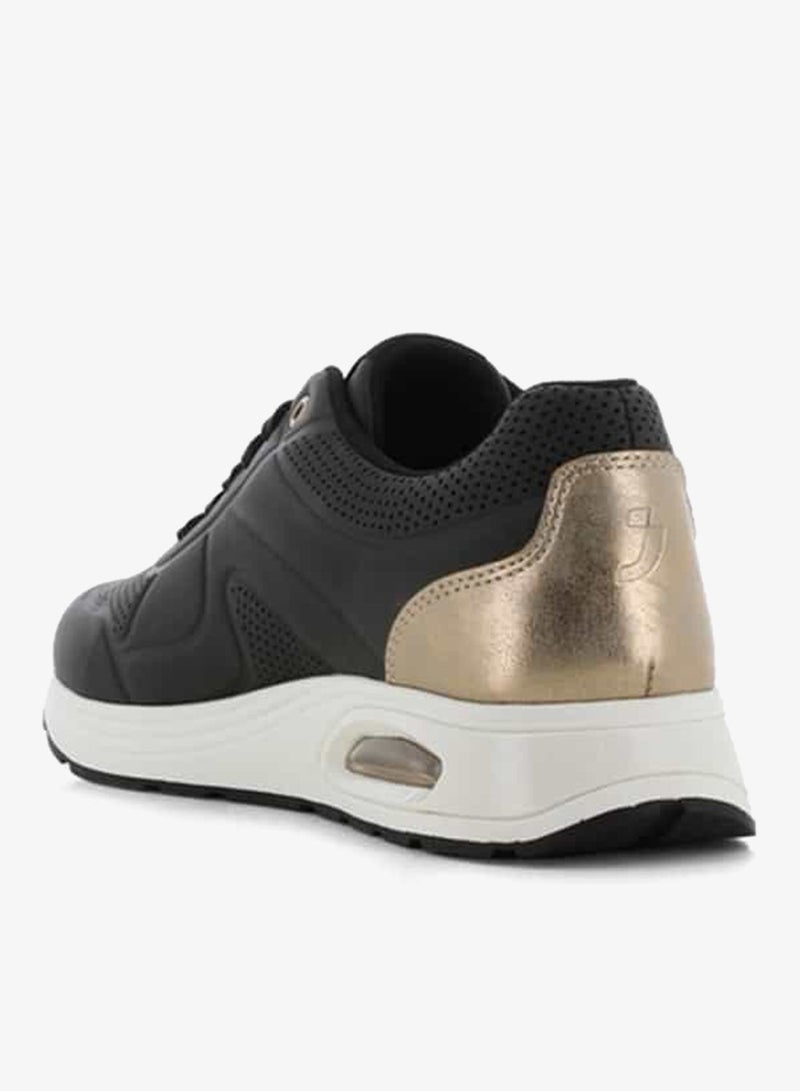 SJ Women's Panelled Lace-Up Low Ankle Sneakers - Image 4