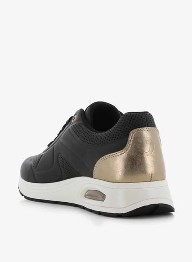 اس جي Women's Panelled Lace-Up Low Ankle Sneakers