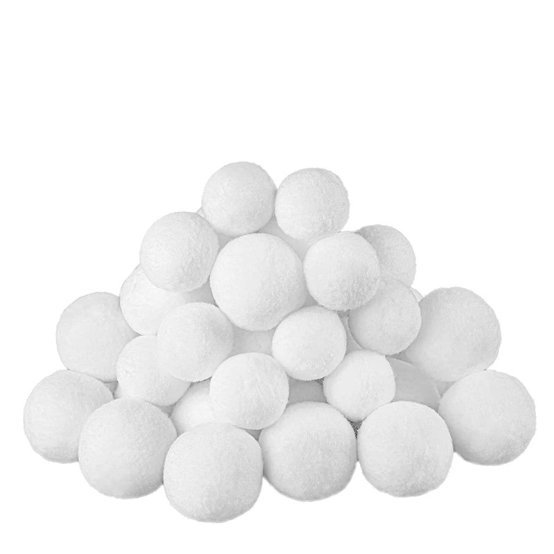 36pcs Fake Snowballs Plush Realistic Artificial Snowballs5cm Xmax Tree Decorations Fake Snow Balls for Kids Indoor Snowballs Fight GameSoft Plush Snowballs for Children Adult Snowball Throw Games