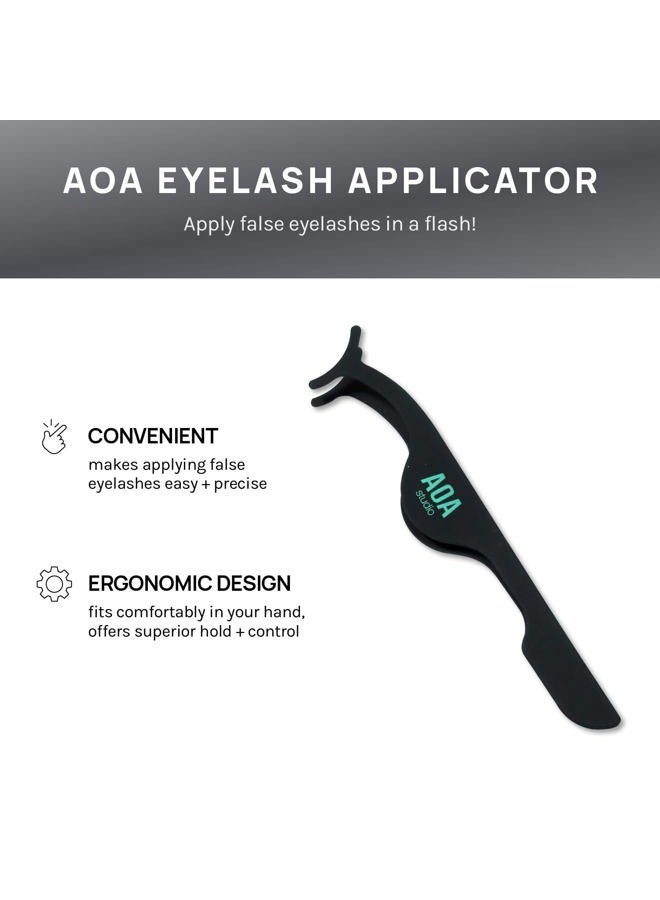 AOA Studio 6 Pairs Alexis Natural Handmade False Eyelashes with Glue and Tweezer Lash Kit Natural Volume Reusable Fake Eyelashes 100 Percent Handmade Cruelty Free - Image 5