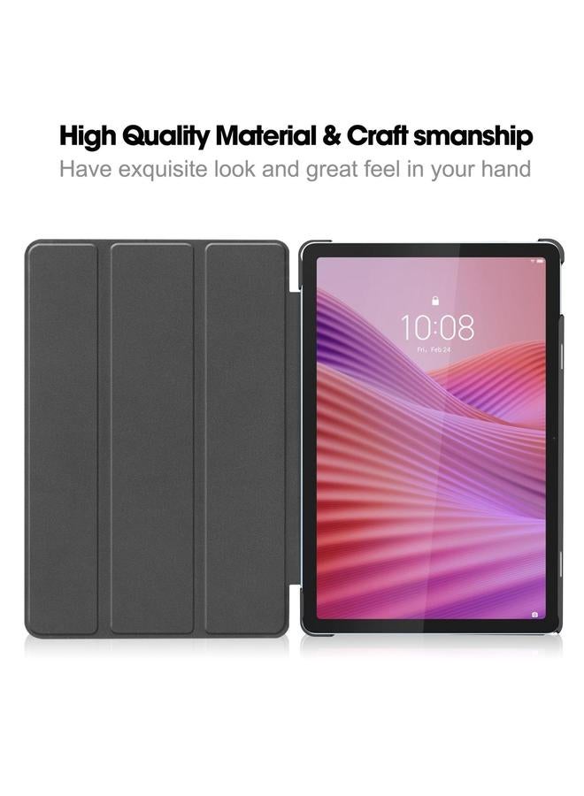 اس-توب جراب لجهاز Lenovo Tab 10.1 / K10 2nd / S10 Custer Texture جراب جلدي ذكي قابل للطي بثلاثة حاملات - Image 4