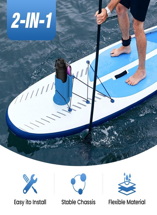Eudaemiles Kayak Cup Holder, Paddle Board Cup Holder, Paddle Board Accessories, Surfboards, Paddleboards, Canoes and Kayak Accessories for Types of Cup Bottle Drink (Blue) - Image 2