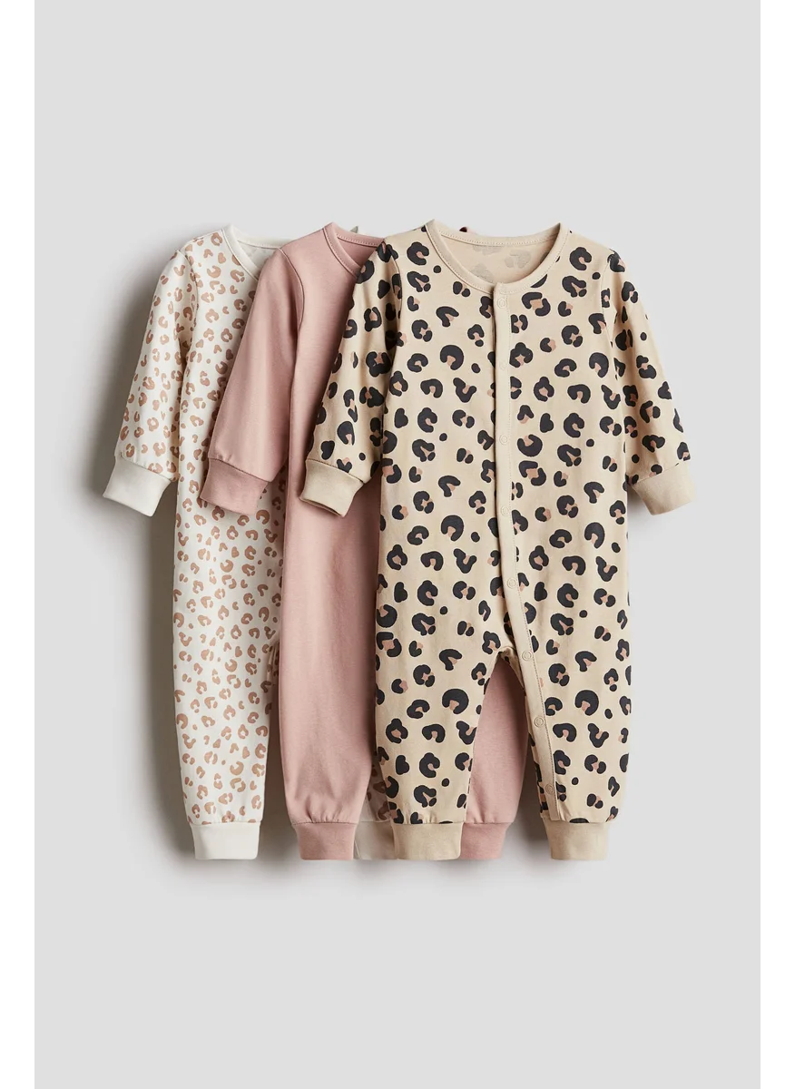 H&M 3-Pack Cotton Pyjamas