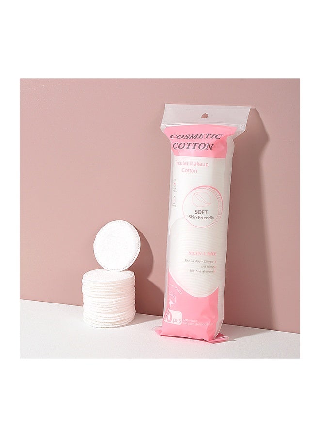 Round cotton pads for removing makeup, suitable for all skin types, very soft on your skin, lint-free, soft multi-layered makeup removal pads, for removing nail polish, 80 pieces. - Image 1