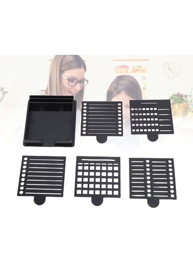 قالب ملاحظات لاصقة قابلة لإعادة الاستخدام مع 5 قوالب وموزع بمقبض لتنظيم مكتب المكتب - Image 4