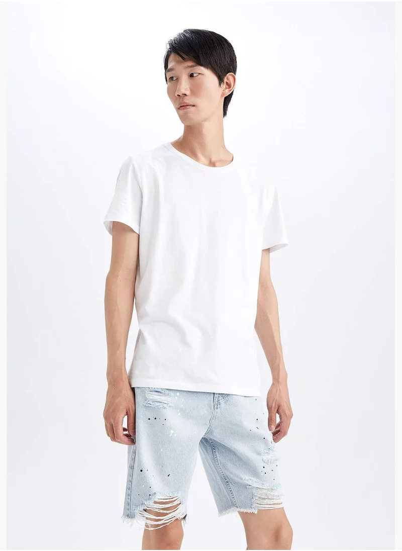 DeFacto Man Slim Fit Denim Bermuda