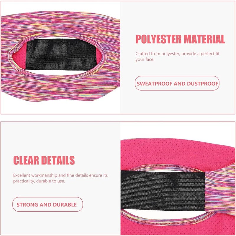 Black VR Headset Face Cover Sweat Absorbent Padding Lightweight Comfortable Fit Quick Dry Sweatband - Image 5