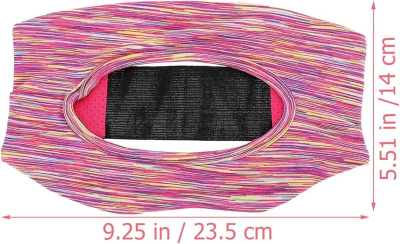 Black VR Headset Face Cover Sweat Absorbent Padding Lightweight Comfortable Fit Quick Dry Sweatband - Image 3