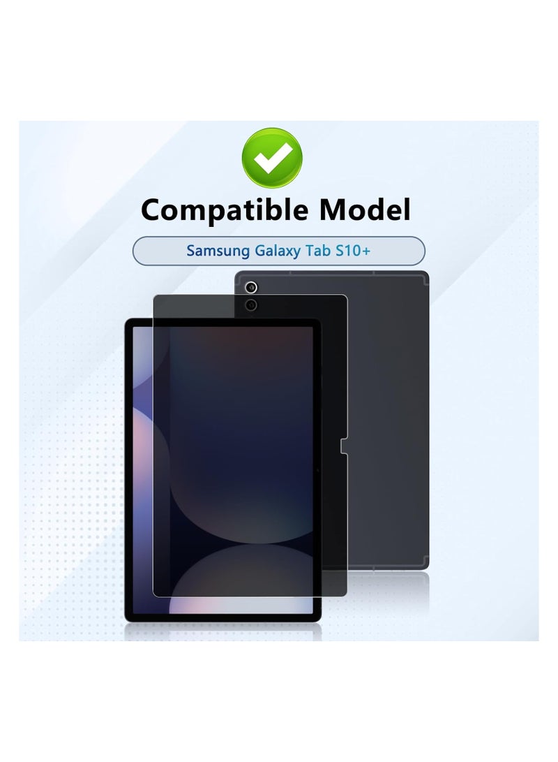 عام حماية خصوصية شاشة للوحي سامسونج جالاكسي تاب S10+ 12.4 بوصة (2024) - فيلم خصوصية 360° ضد التجسس، طبقة ماتية مضادة للوهج، مقاوم للخدوش والفقاعات من مادة PET - Image 2