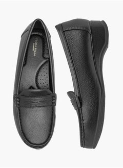 Flora Bella By Shoexpress Women Solid Slip-On Block Heel Loafers  - Image 2