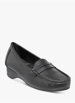 Flora Bella By Shoexpress Women Solid Slip-On Block Heel Loafers  - Image 1
