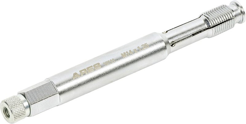 ARES 10111 – M14 Back Tap Thread Repair Tool – Collapsible Design Easily Engages and Repairs Threads from Inside Out – Keeps Metal Shavings Out of Cylinder - Image 1