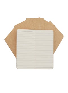KASTWAVE Pocket Notebook 6 Pack Softcover Mini Notebooks 3.5" x 5.5" Kraft Brown Notebook Small Memo Notepad for Men Women Kids Traveler Author 30 Sheets60 Lined Pages College Student Homework Book  - Image 4