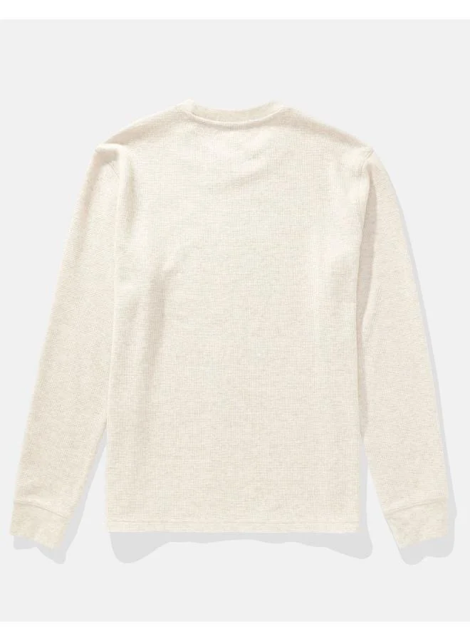 American Eagle AE Long-Sleeve Logo Graphic Thermal T-Shirt