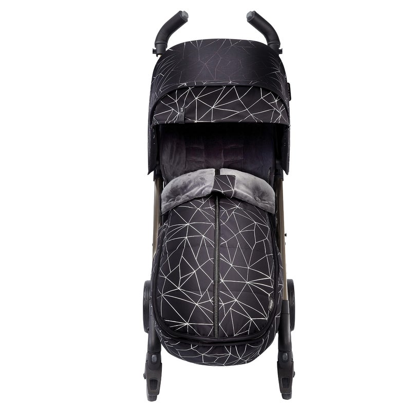Diono Luxury All Weather Stroller Footmuff, Universal Fit from Baby to Toddler with Cozy Super Soft Padding, Weatherproof, Water Resistant Lining, Black Platinum - Image 2