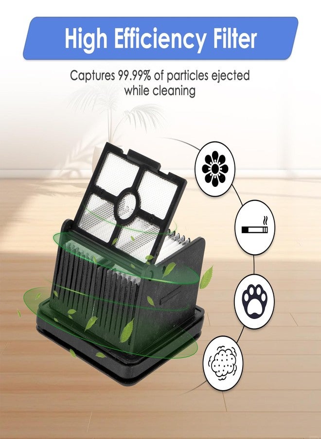FILTERIST (6 Pack) H12 Pro Replacement HEPA Filters Compatible with Dreame H12 Pro/ H12 DUAL/ H13 Pro/ M12 Cordless Wet and Dry Vacuum Cleaner, Vacuum Filters (Brush Roller*1 + HEPA Filter*1) - Image 2
