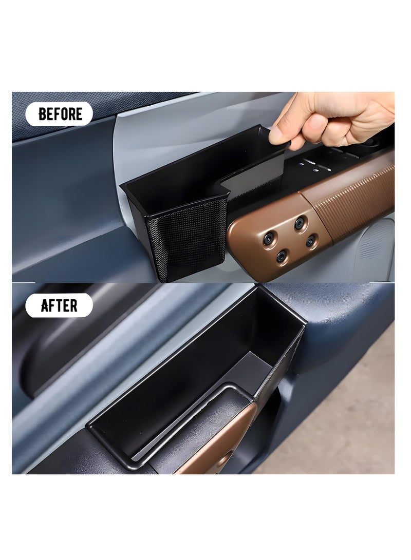 Luckam Car Door Side Storage Box for 2022-2024 Ford Maverick, Door Side Armrest Phone Pocket Organizer, Insert Glove Pallet, Front and Back Door, 2PCS, Extra Storage for Cards, Keys, and Coins - Image 2