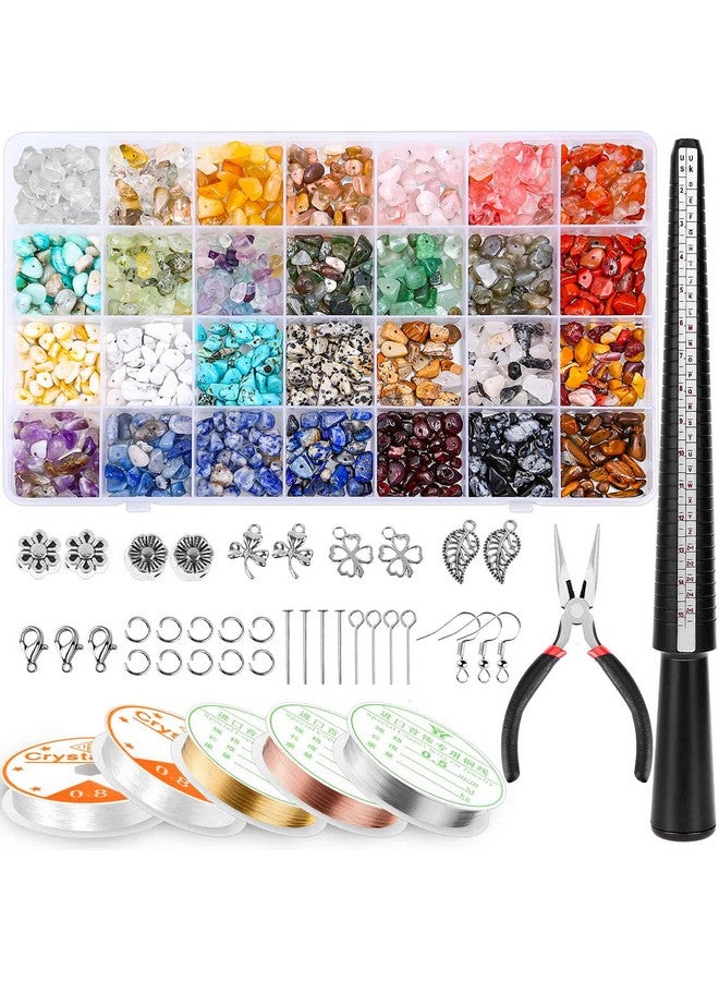 selizo Jewelry Making Kits For Adults Women With 28 Colors Crystal Beads 1660Pcs Crystal Bead Ring Maker Kit With Jewelry Making Supplies - Image 1