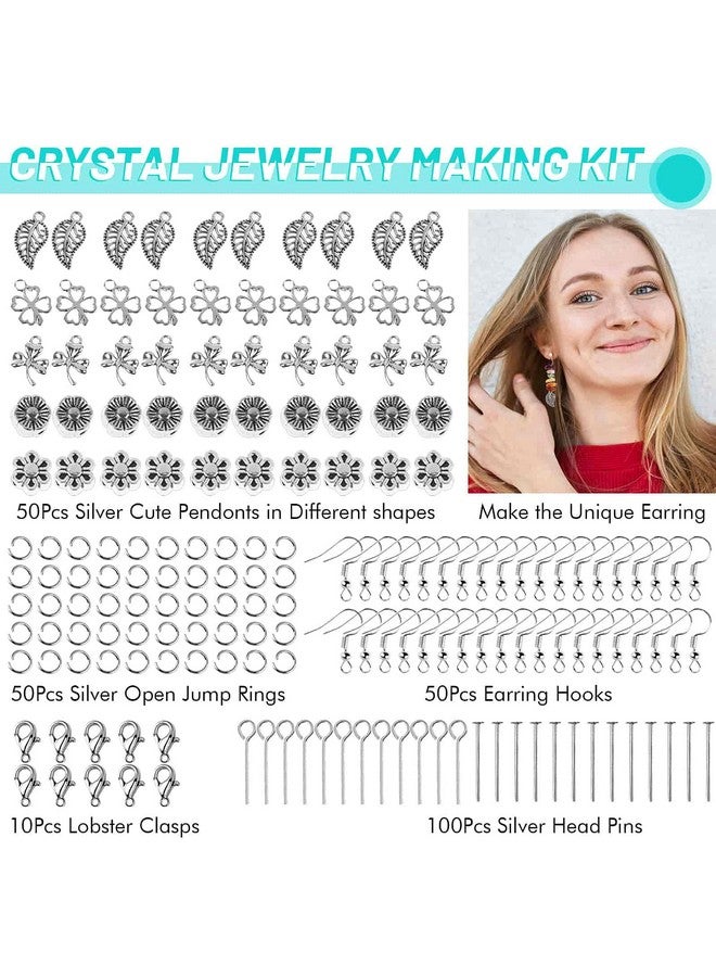 selizo Jewelry Making Kits For Adults Women With 28 Colors Crystal Beads 1660Pcs Crystal Bead Ring Maker Kit With Jewelry Making Supplies - Image 4