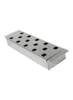 Broil King Stainless Steel Rectangular Smoker Box Silver 8 x 33 x 4.5 cm  - Image 1
