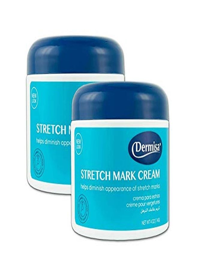 DERMISA - Stretch Mark Cream | With Cocoa Butter, Vitamin E, Collagen & Elastin | 4 Oz | Pack Of 2 - Image 1