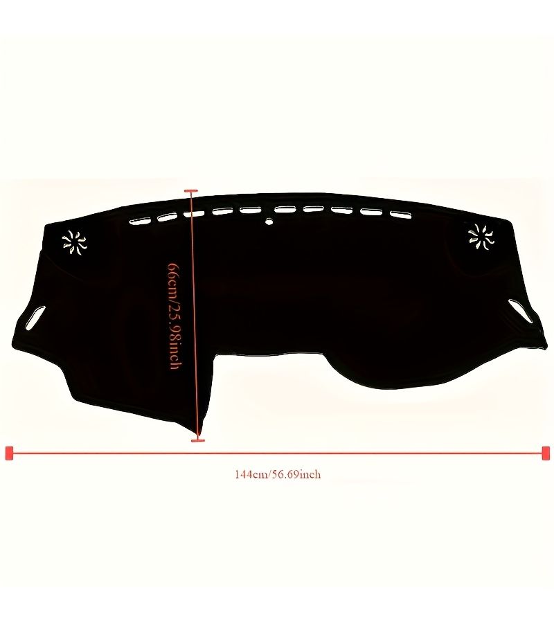 Dashboard Cover Carpet Mat Compatible With Dodge Journey 2008 2020 Fiat Freemont 2011 2016 Black Right Drive Protective Interior Accessories - Image 2