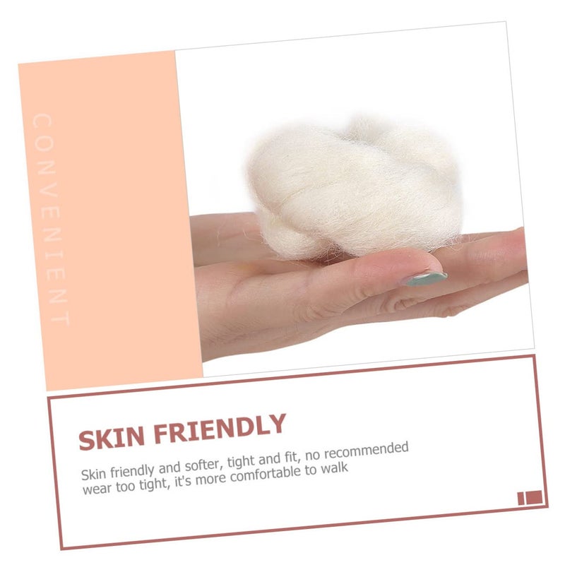 Lambs Wool Toe Separators for Women Soft Feet Care 2 Pack - Image 4