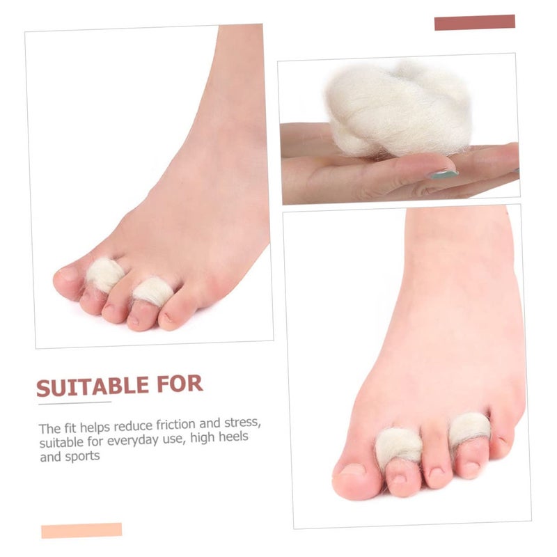 Lambs Wool Toe Separators for Women Soft Feet Care 2 Pack - Image 5