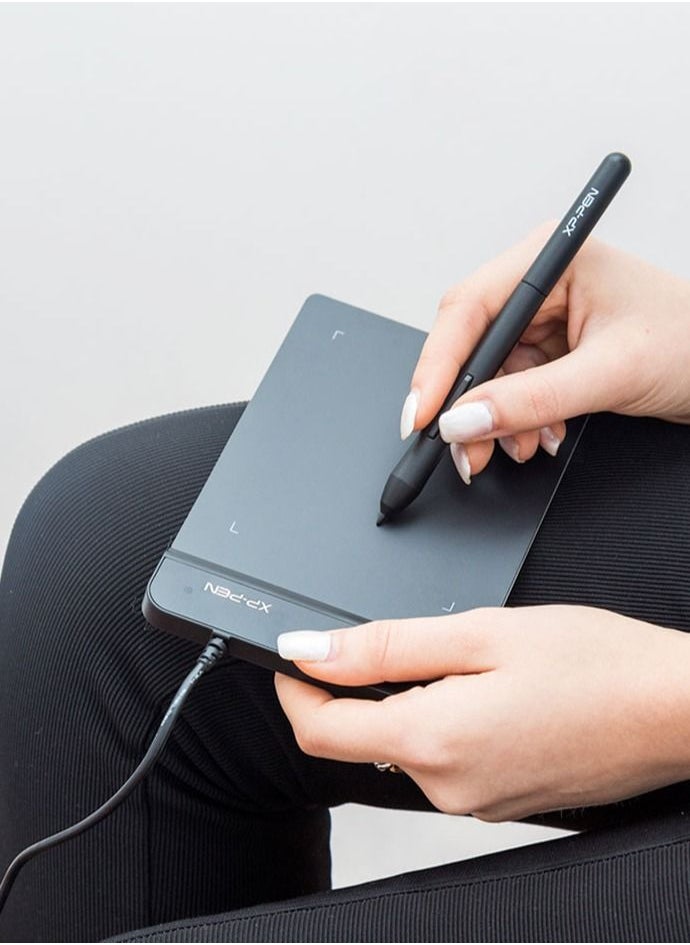 XP-PEN - Star G430S Drawing Tablet with a black pen - Image 1