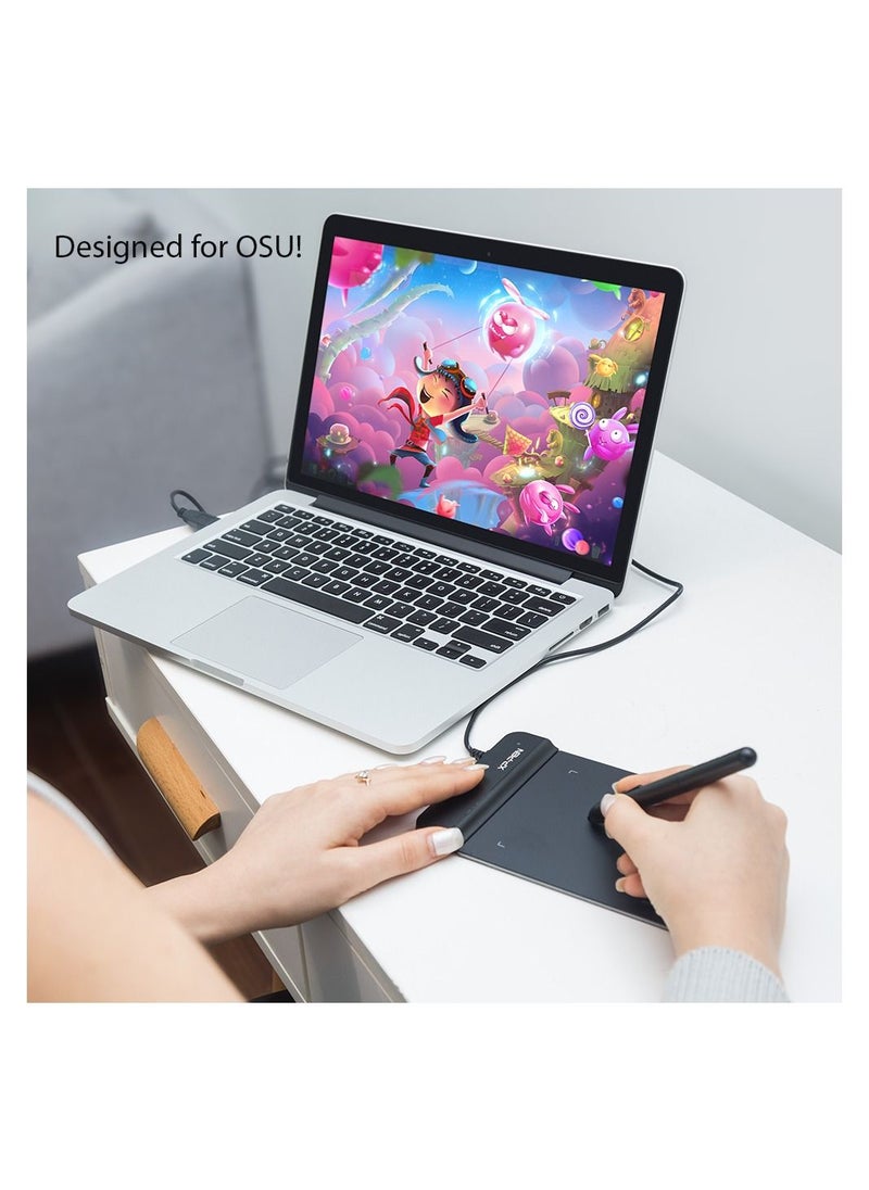 XP-PEN - Star G430S Drawing Tablet with a black pen - Image 1