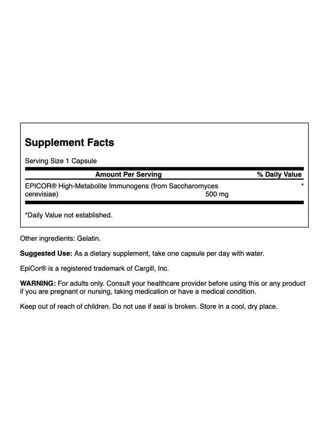 SWANSON Epicor High-Metabolite Immunogens 500 Milligrams 30 Capsules - Image 2