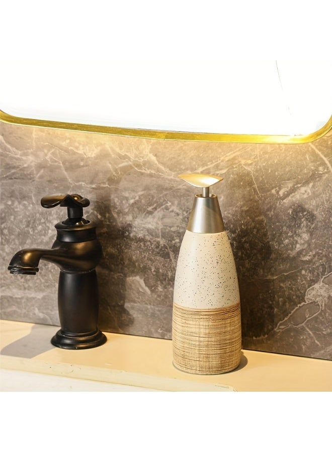 FUKE 1PC 400 ML Capacity Soap Dispenser Bottle Pressed for Hand Wash,Shampoo, and Shower Gel - Image 1