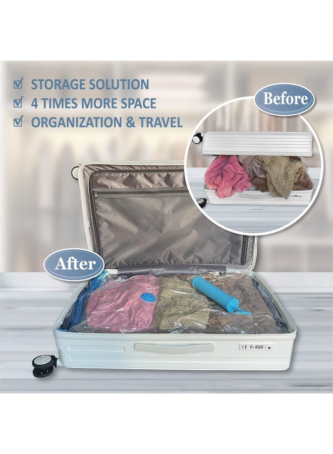 MattEasy MattEasy Space Saver Vacuum Storage Bags, 6 Pack Combo (2 Jumbo/2 Large/2 Medium) Space Saver Bags with Pump, Storage Vacuum Sealed Bags for Clothes, Comforters, Blankets, Bedding - Image 2