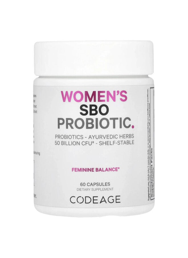 Codeage Women's SBO Probiotic, 50 Billion CFU, 60 Capsules  - Image 2