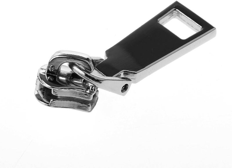 klarako 10 Pieces #5 New Zipper Slider Puller Metal Zipper Zip Repair Replacement for Broken Jacket Coat Backpack Quick Fixing  Black, 4.5 x 1.2 cm - Image 2