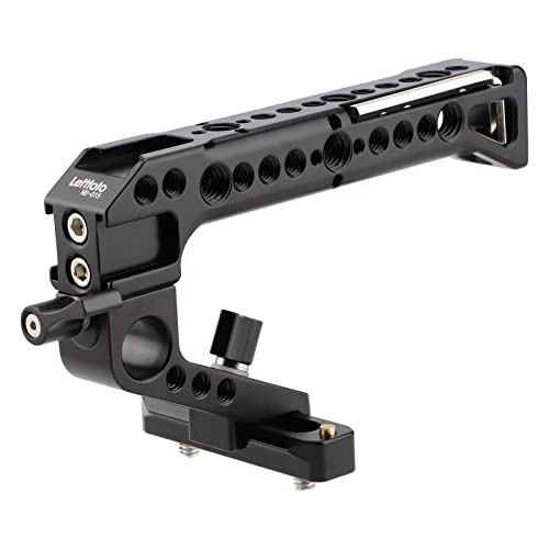 LEFTFOTO Camera Cage Top Handle NATO Rail Standard with 7mm NATO Rail for DLSR Camera Cage,Anti-Off and Quick Release Design. - Image 1