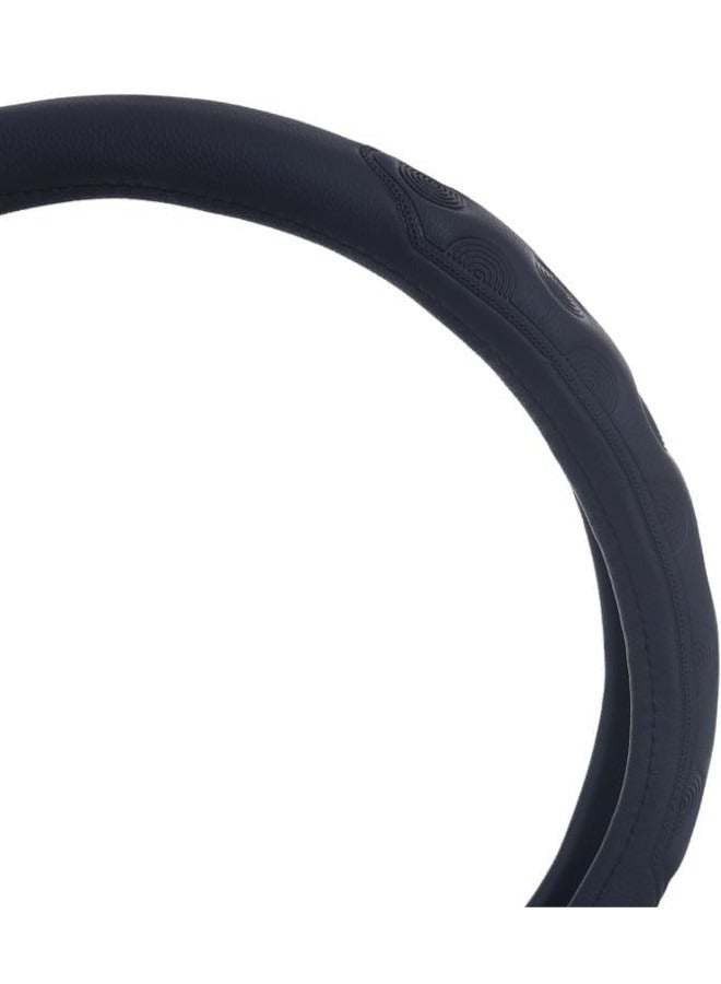 غطاء طارة دركسيون من الجلد والمطاط - اسود - توتش 06 - Image 3