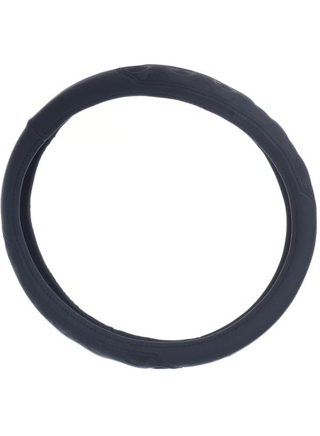 غطاء طارة دركسيون من الجلد والمطاط - اسود - توتش 06 - Image 2