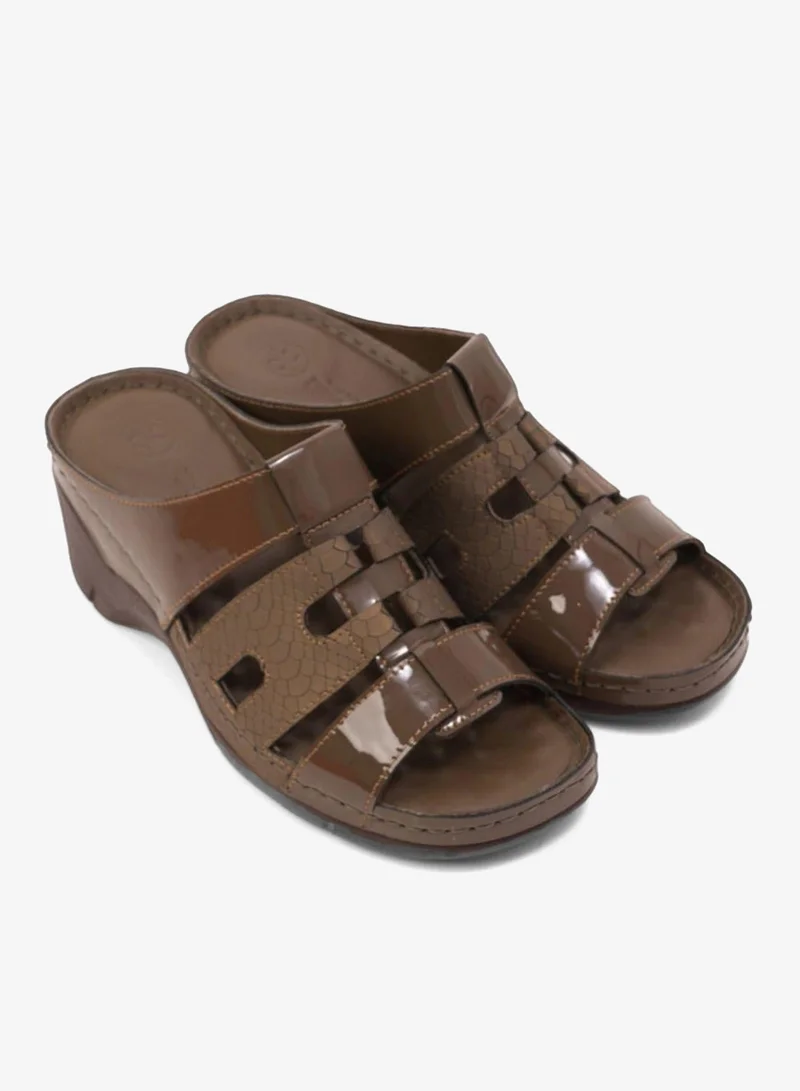 Comfort Plus COMFORT PLUS LADIES SANDALS  - GG118 BROWN