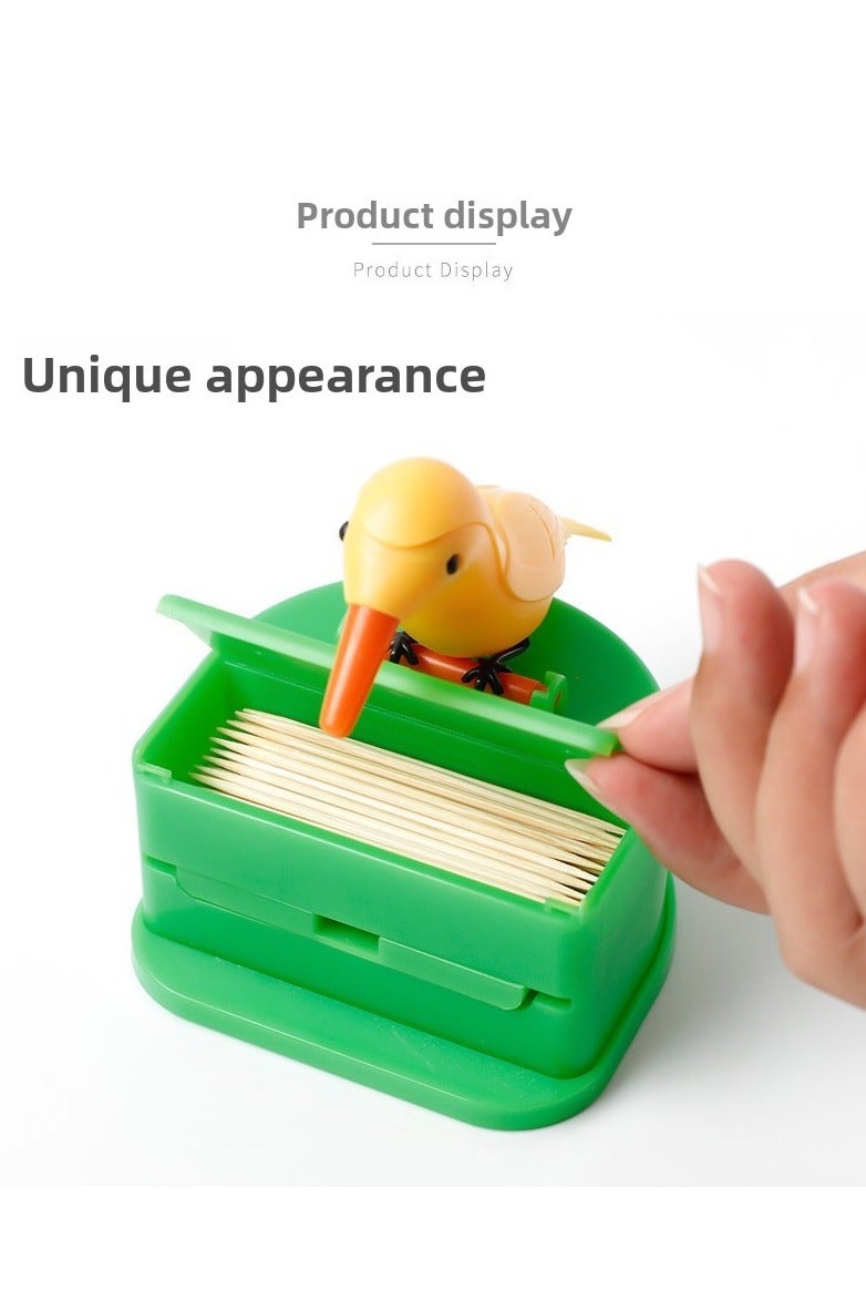 Fun toothpick box Xiaobird creative automatic toothpick barrel press toothpick box - Image 3